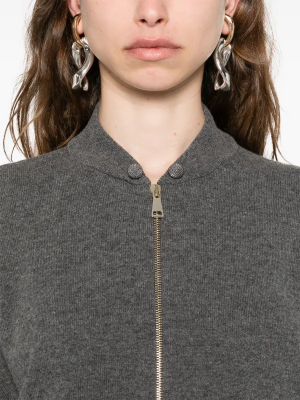 Fabiana Filippi ジップアップ カーディガン | グレー | FARFETCH JP