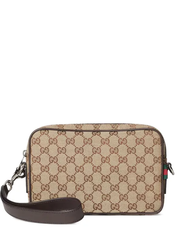 Gucci Ophidia GG Canvas Crossbody Bag Neutrals FARFETCH UK