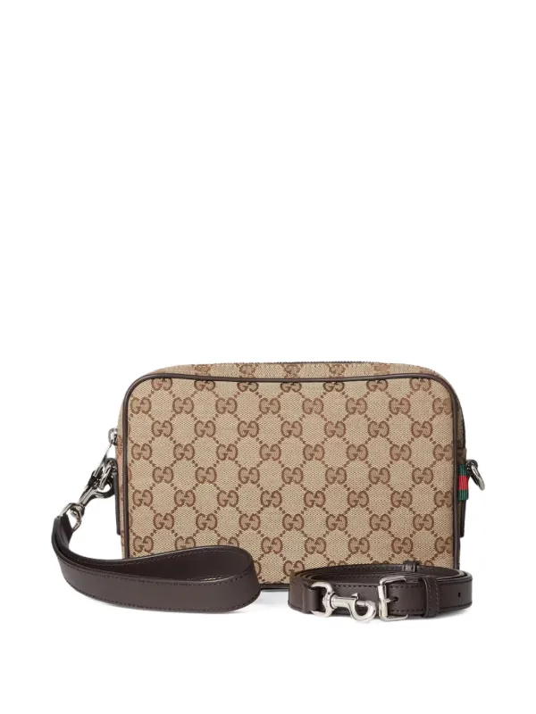 Gucci Ophidia GG Canvas Crossbody Bag | Neutrals | FARFETCH