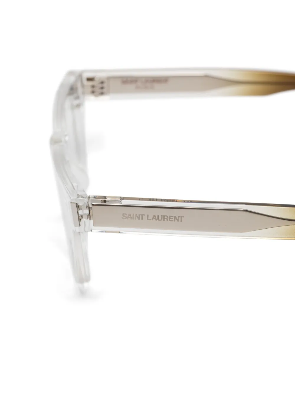Saint Laurent Eyewear Bril met vierkant montuur Wit