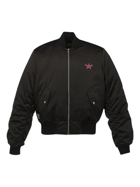 MCM x Snipes satin bomber jacket