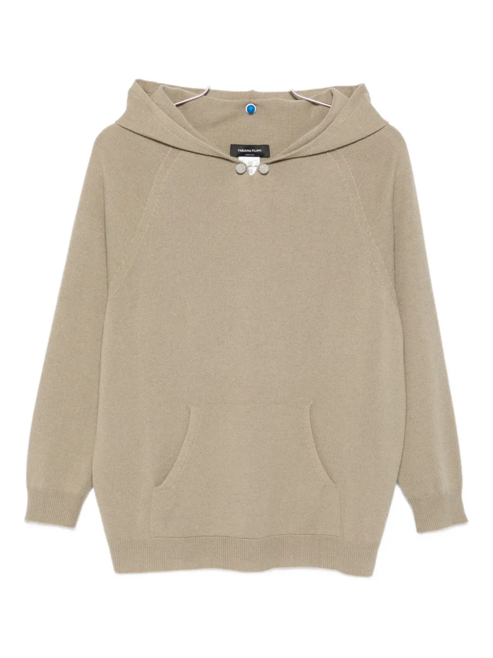 Fabiana Filippi Hoodie van scheerwol-blend Groen