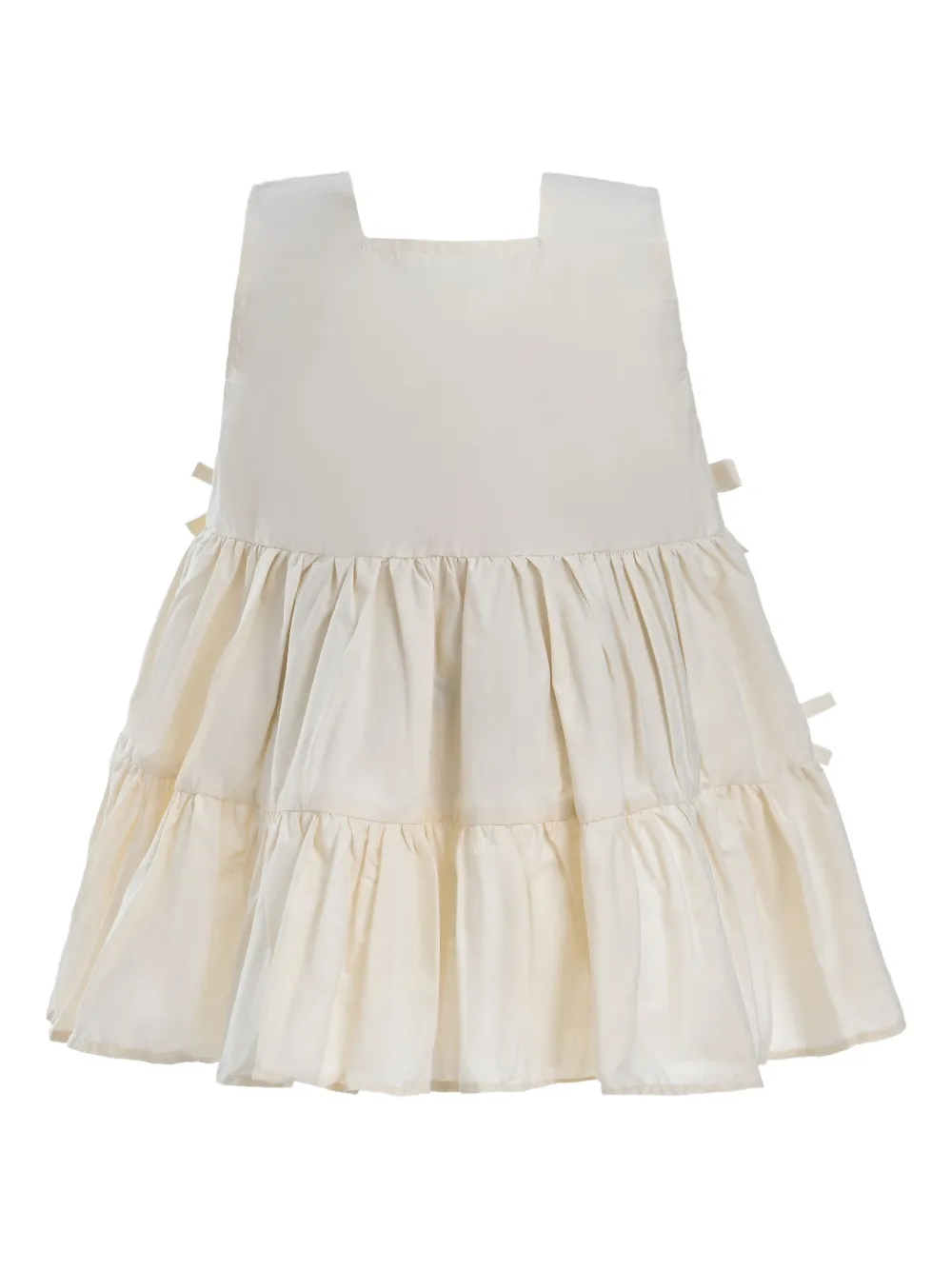 Mimi Tutu Gelaagde jurk met strikdetail Beige