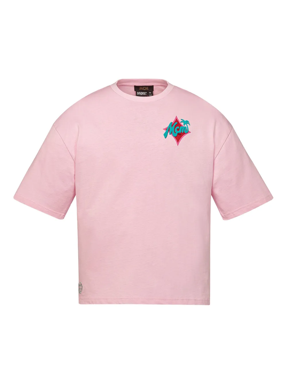 MCM x SNIPES T-shirt met logoprint Roze