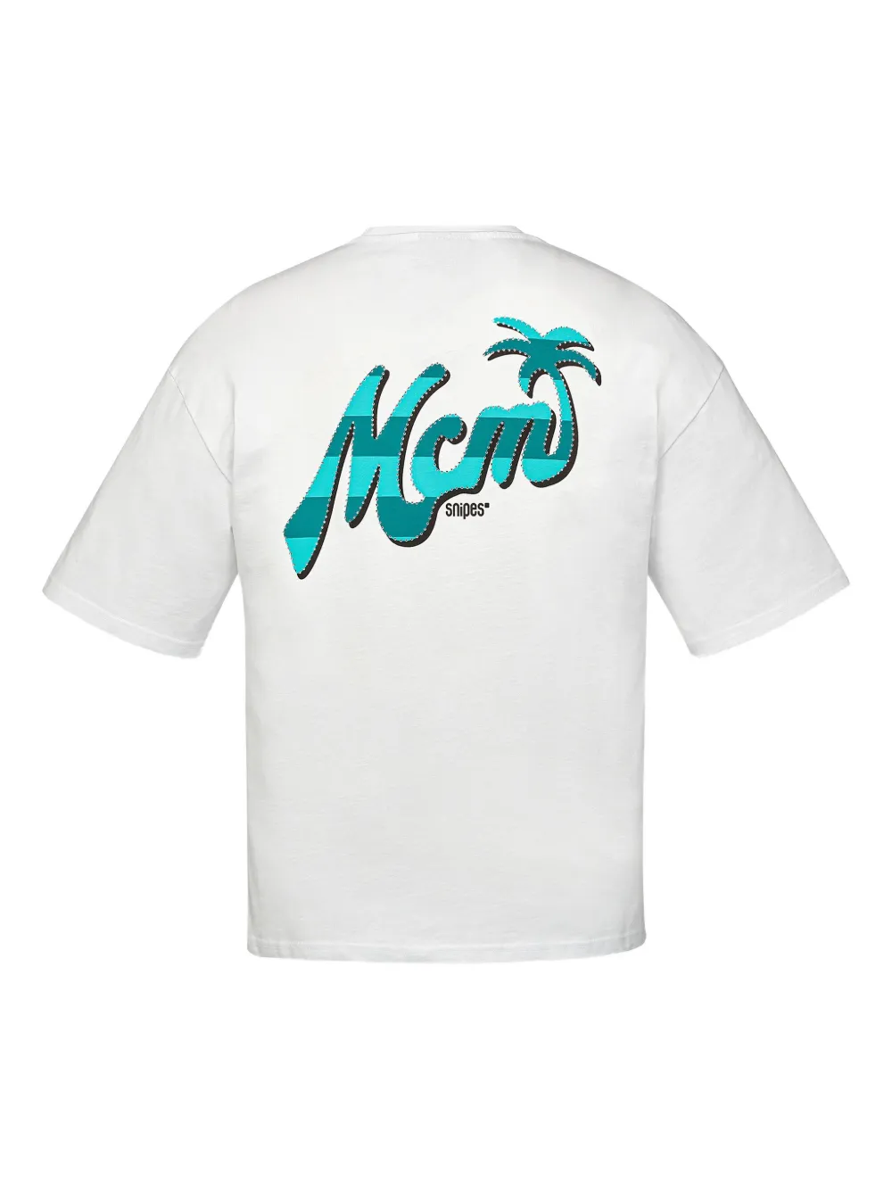 MCM x SNIPES T-shirt met stras en logoprint Wit