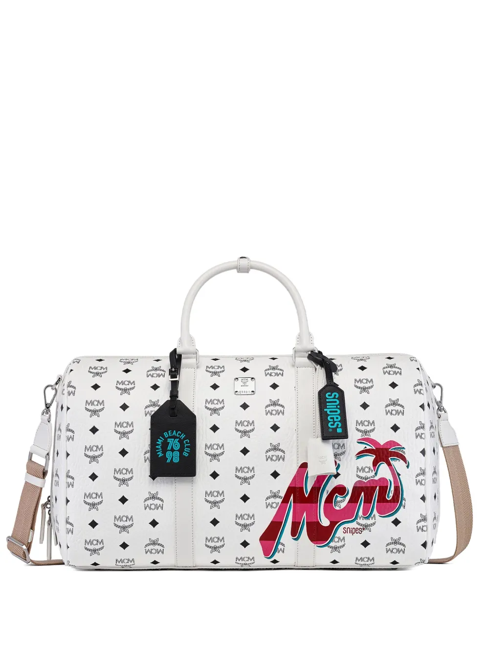 MCM logo-print holdall | White | Image 1