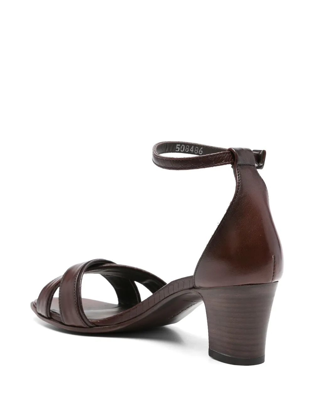 Pantanetti 60mm leather sandals Brown