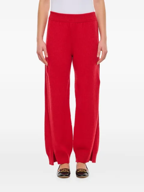Barrie ribbed-hem trousers