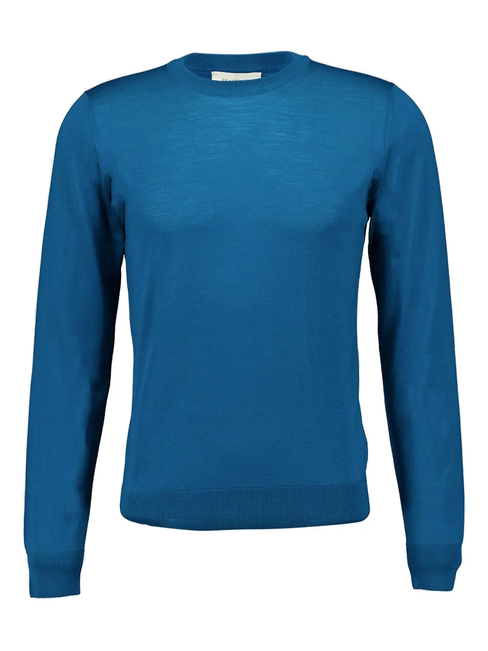 Piacenza Cashmere crew-neck merino wool sweater | Blue | Image 1