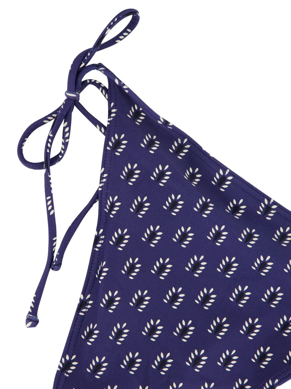 Matteau String-tie Patterned Bikini Briefs In Blue