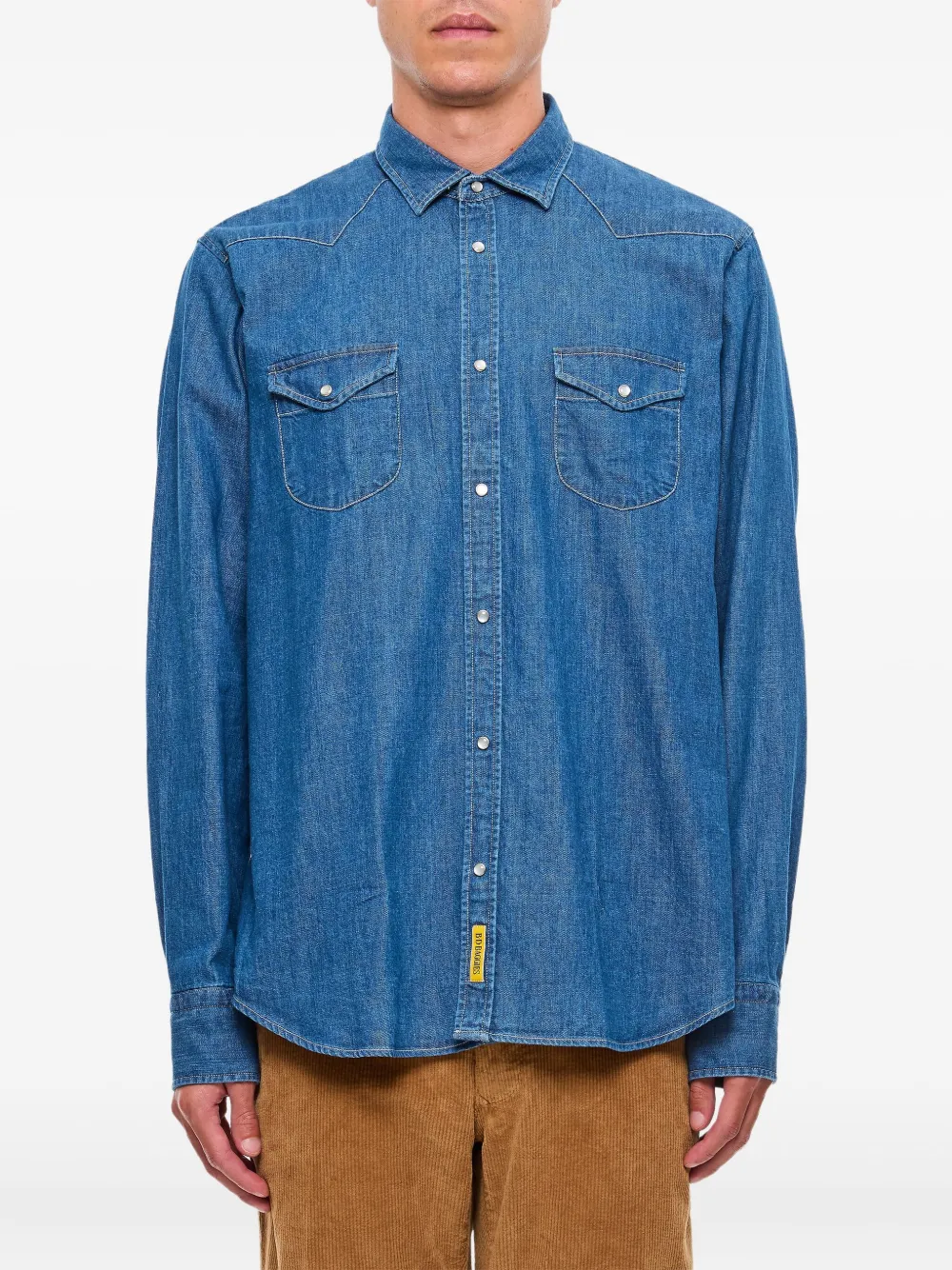 B.D. Baggies button-fastening chest-pocket shirt | Blue | Image 1