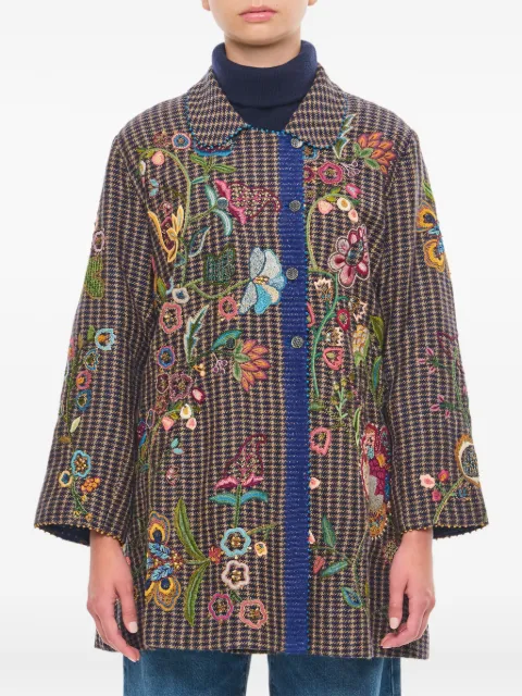 Pero floral-embroidered coat