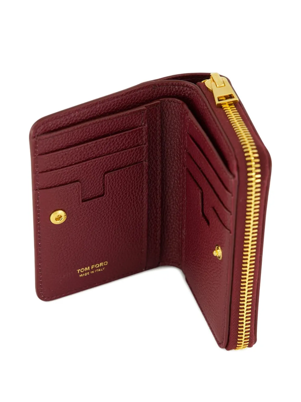 TOM FORD Leren portemonnee Rood