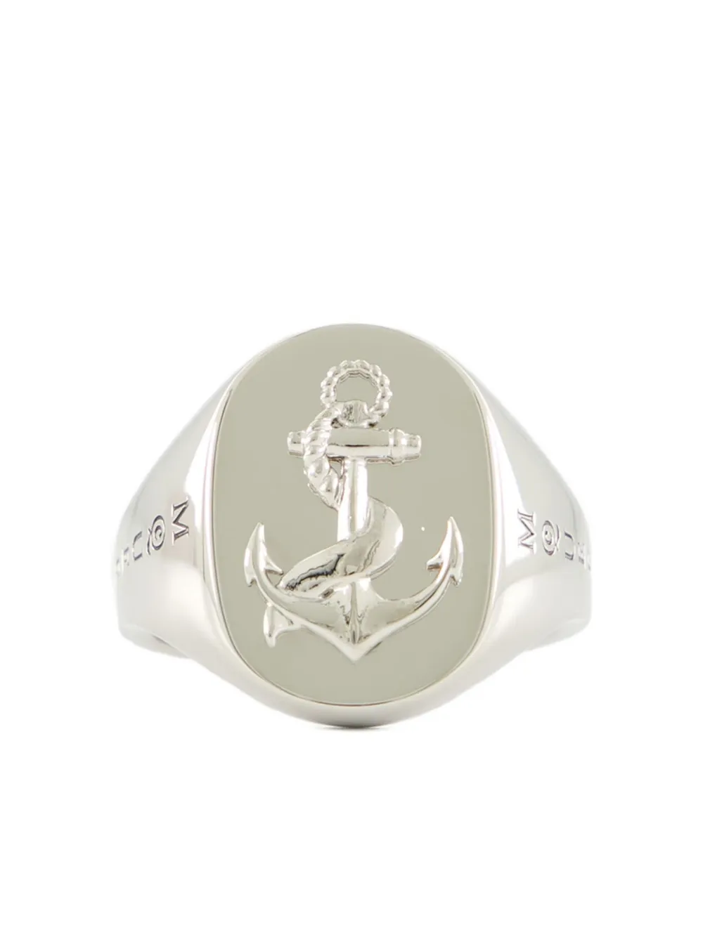 Alexander McQueen Anchor シグネットリング - シルバートーン Alexander McQueen Anchor シグネットリング - シルバートーン