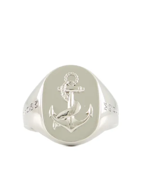 Alexander McQueen anchor signet ring