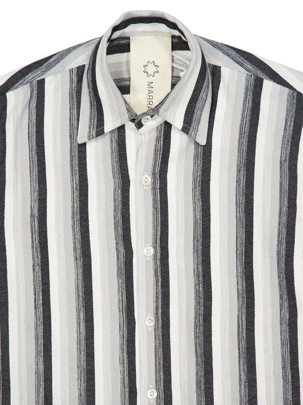 Marrakshi Life French-cuff Striped Shirt In Multi
