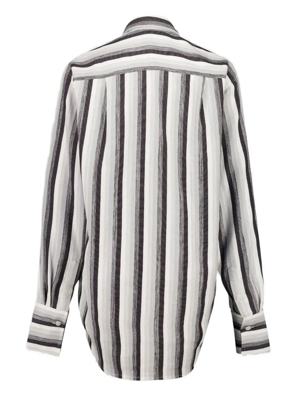 Marrakshi Life Gestreepte blouse met Franse manchetten - Wit