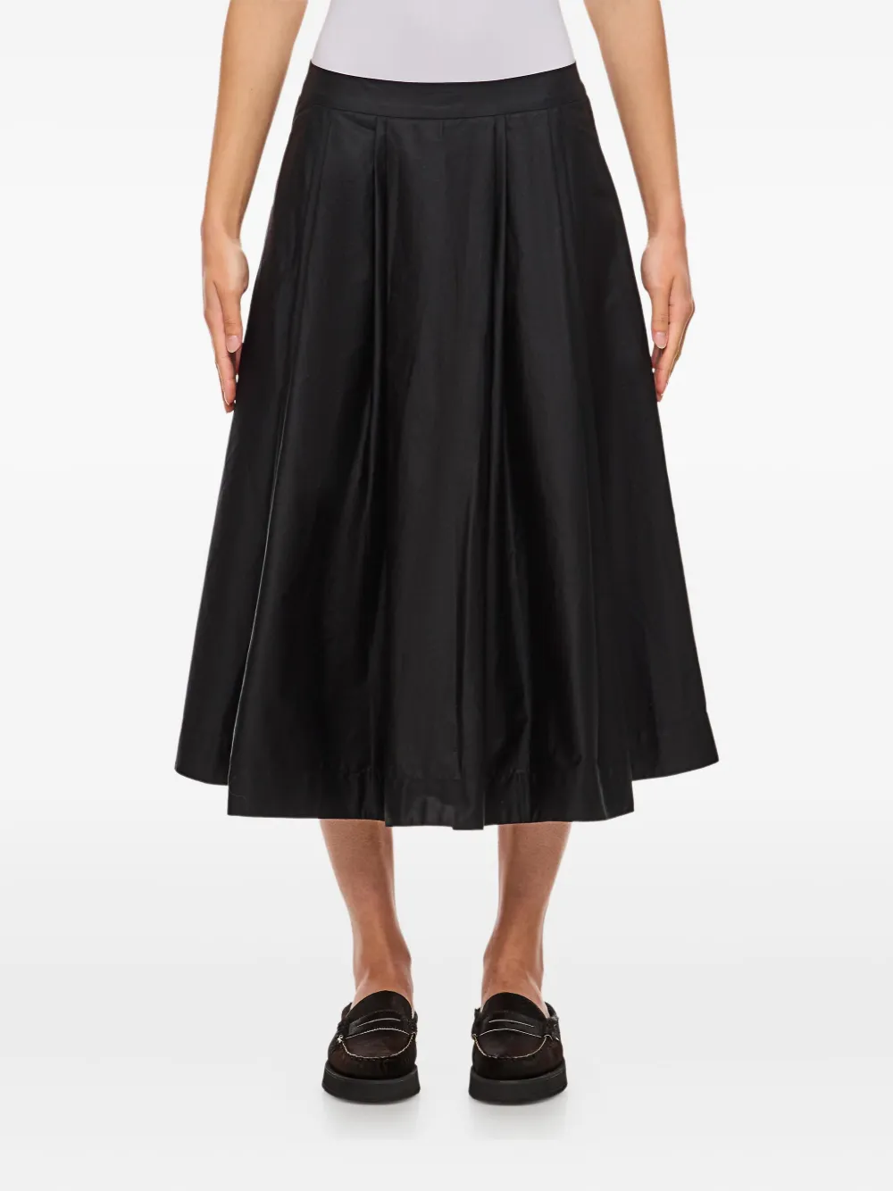Casey Casey Anarchic pleated midi skirt | Black | Image 1