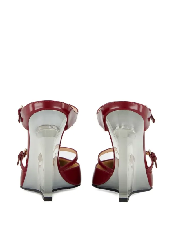 Gucci Mule Com Detalhe De Fivela | Vermelho | FARFETCH BR