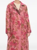 Pero reversible double-breasted coat - Pink