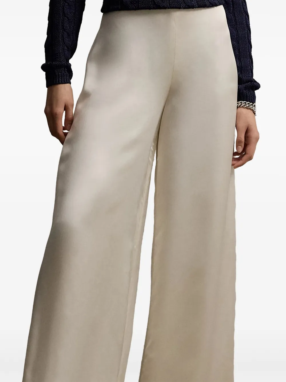 Ralph Lauren Collection Satijnen broek - Wit