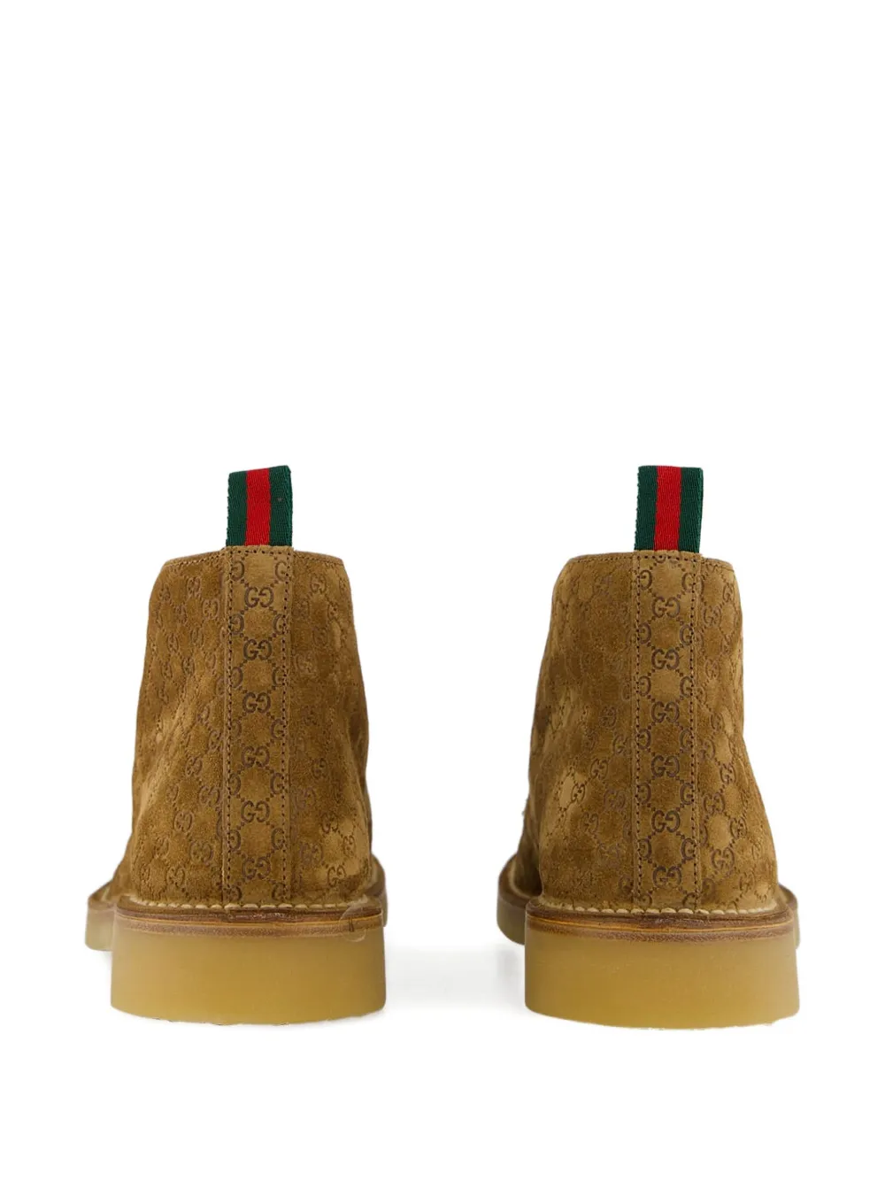 Gucci GG monogram suede boots Bruin