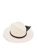 Max Mara braided-band tassel hat - White