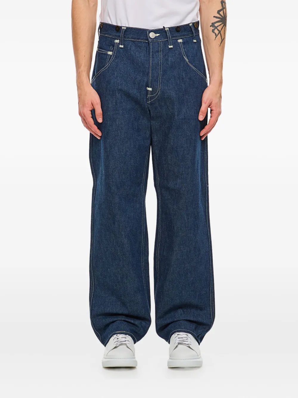 Junya Watanabe MAN x Levi's button-zip jeans | Blue | Image 1