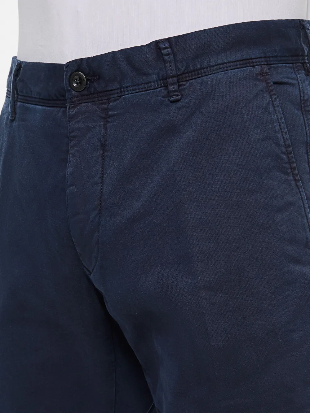 Incotex Broek met knopen Blauw