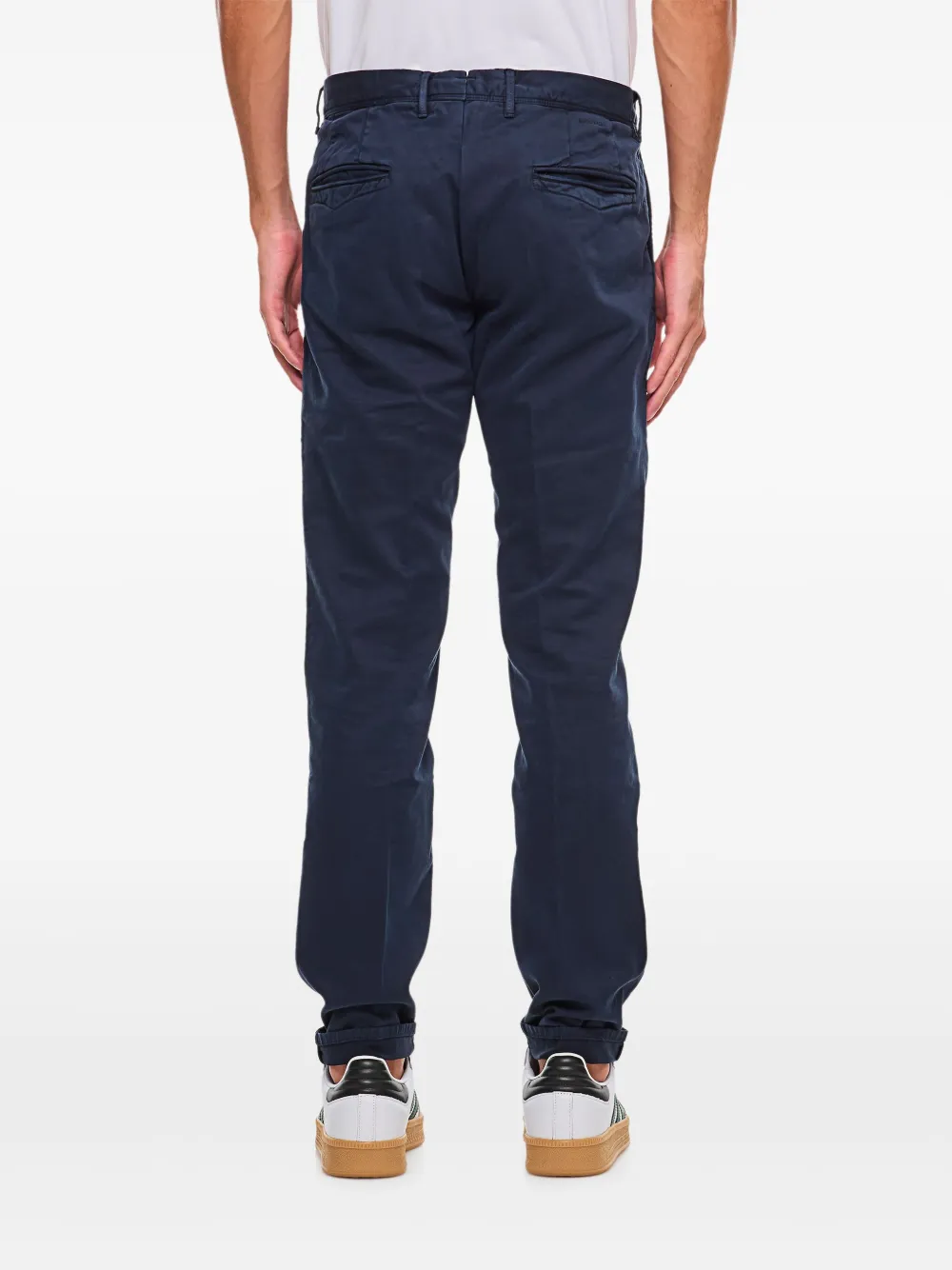 Incotex Broek met knopen Blauw