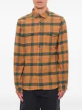 Les Deux buttoned-cuff check shirt - Orange