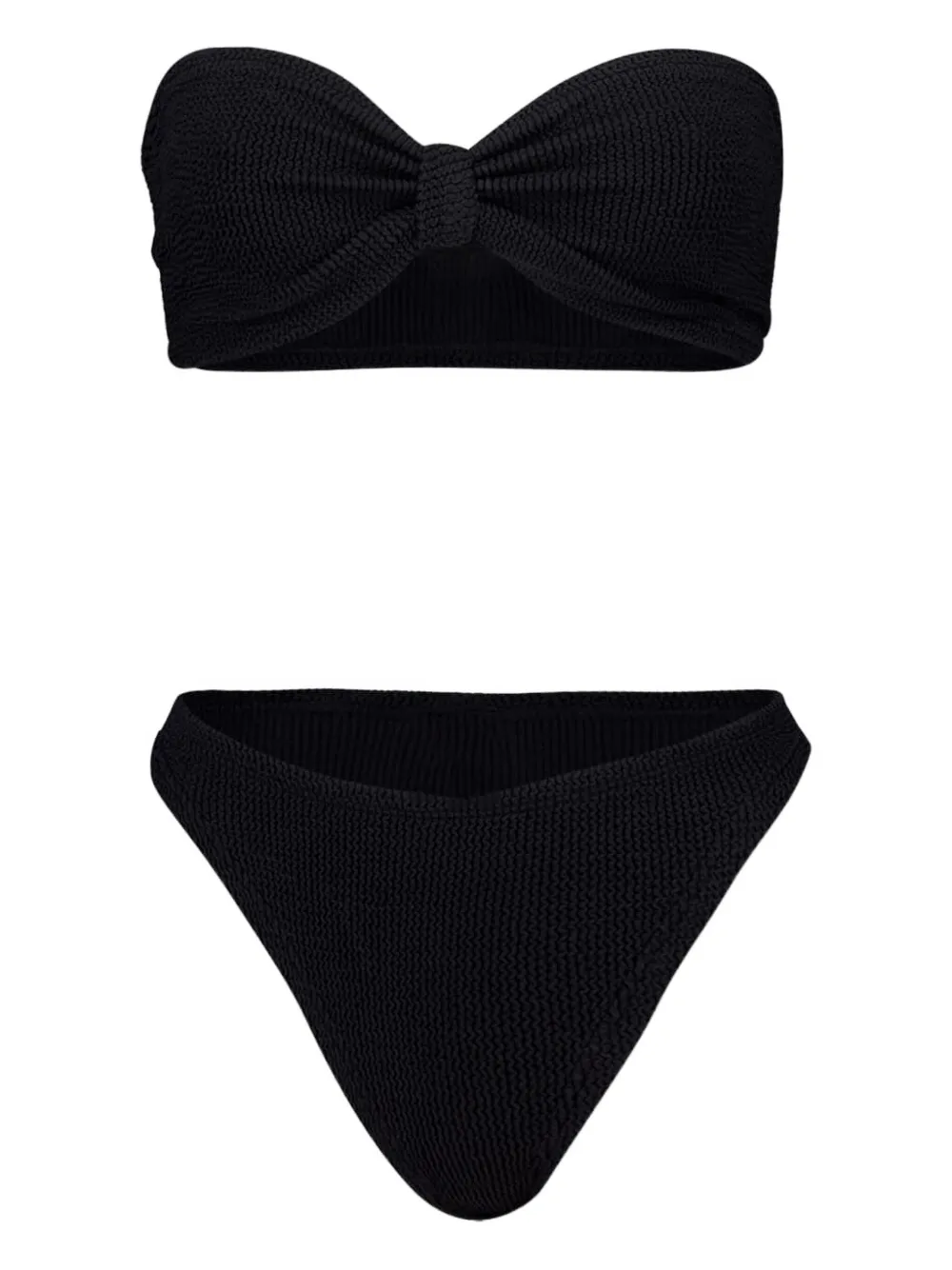 Hunza G Bikini con nodo - Nero