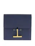 TOM FORD Tara logo-clasp grain-leather cardholder - Blue