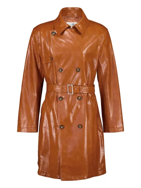 MM6 Maison Margiela gabardina con cinturón