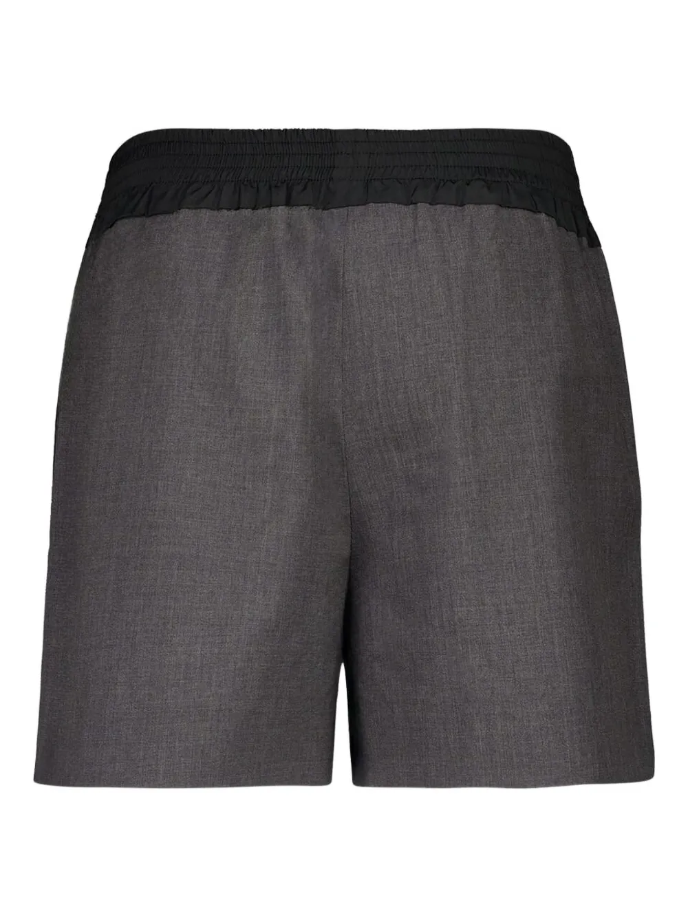 Miu Shorts met elastische taille van wolblend Zwart