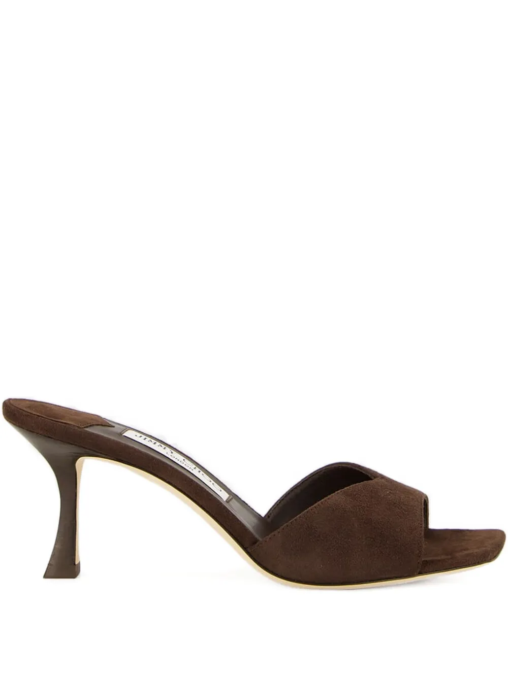 Jimmy Choo 70mm Skye suede heeled sandals Brown