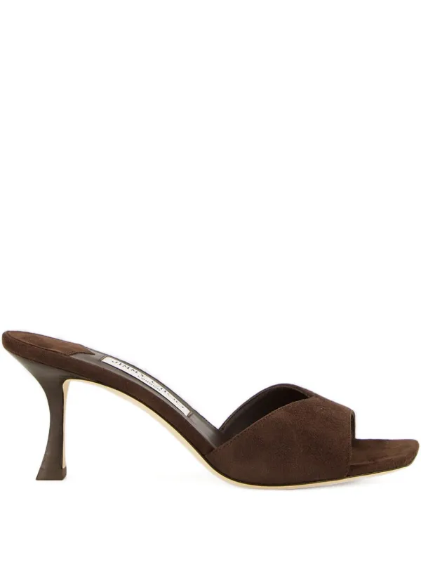Jimmy Choo Skye 70mm スエードサンダル | ブラウン | FARFETCH JP