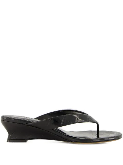 Le Monde Beryl 40mm micro wedge thong sandals