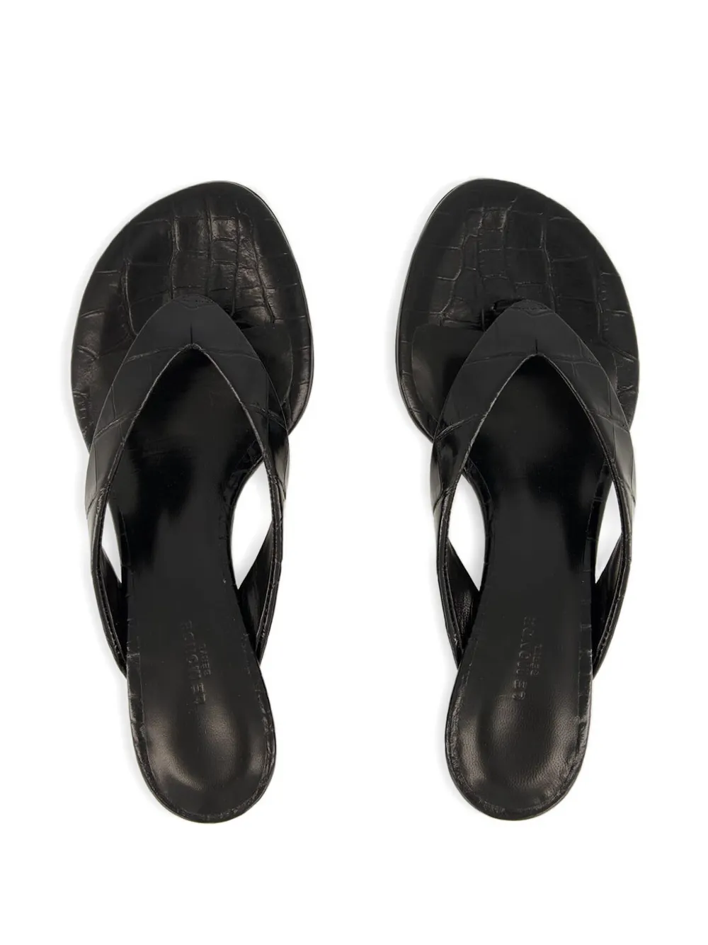 Le Monde Beryl 40mm micro wedge thong sandals Black