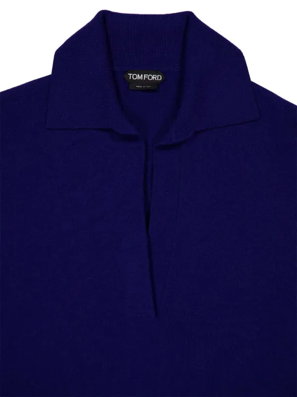TOM FORD カシミア Vネックトップ | ブルー | FARFETCH JP