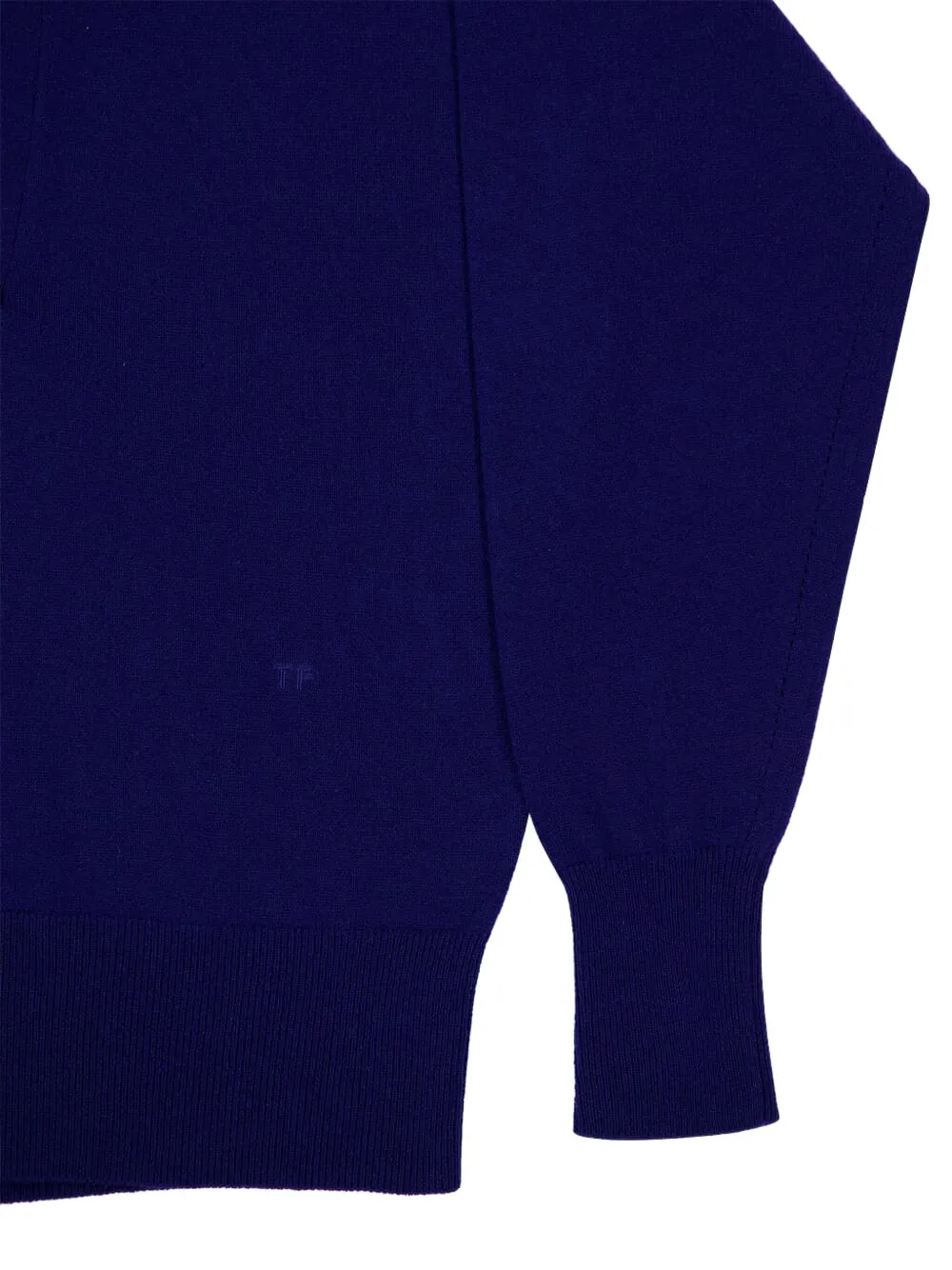 TOM FORD Kasjmier polotop met V-hals Blauw