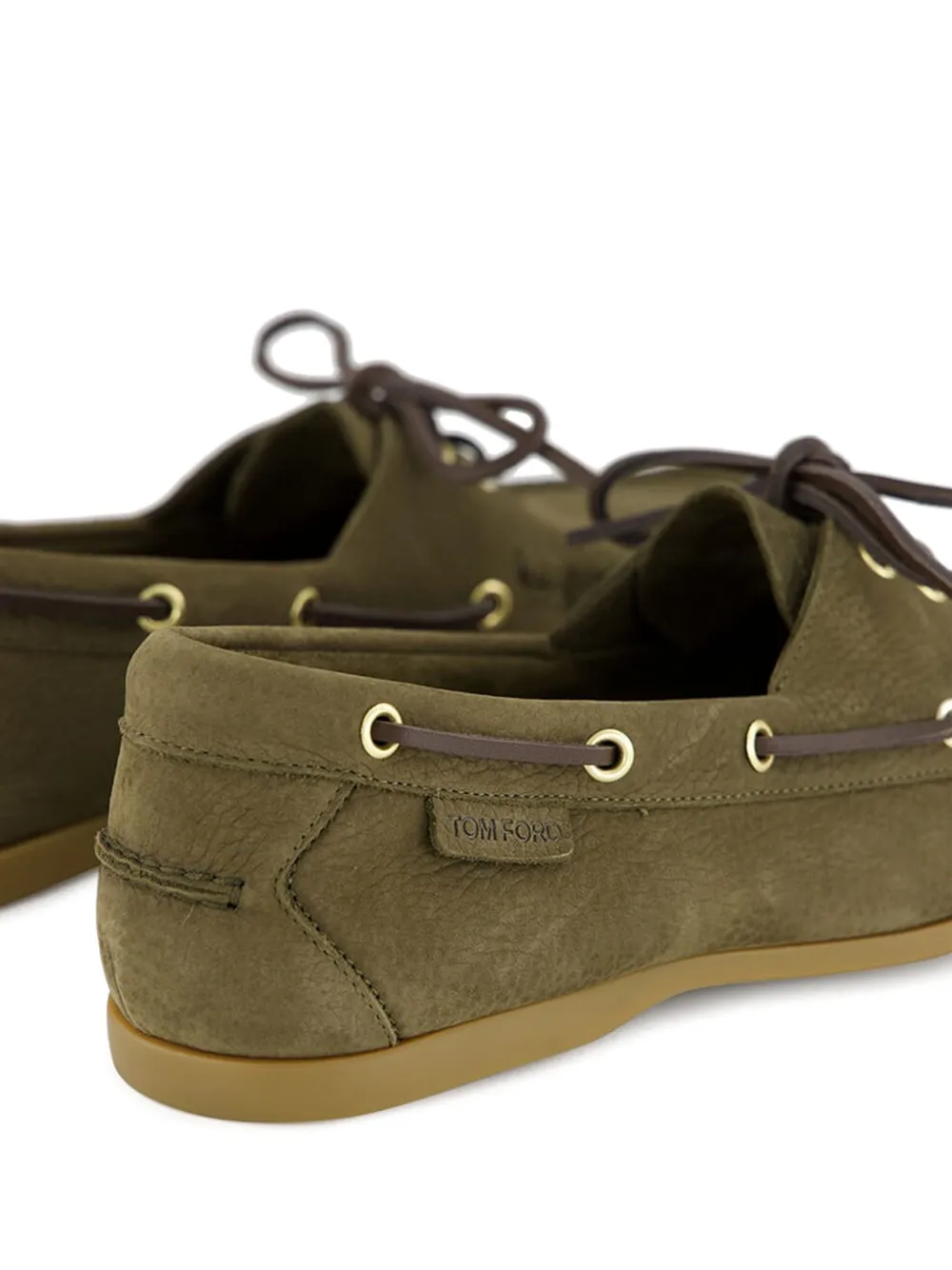 TOM FORD Robin boat shoes Green
