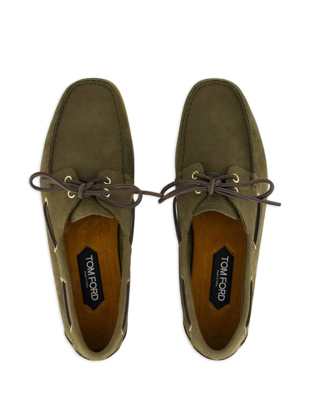 TOM FORD Robin boat shoes Green