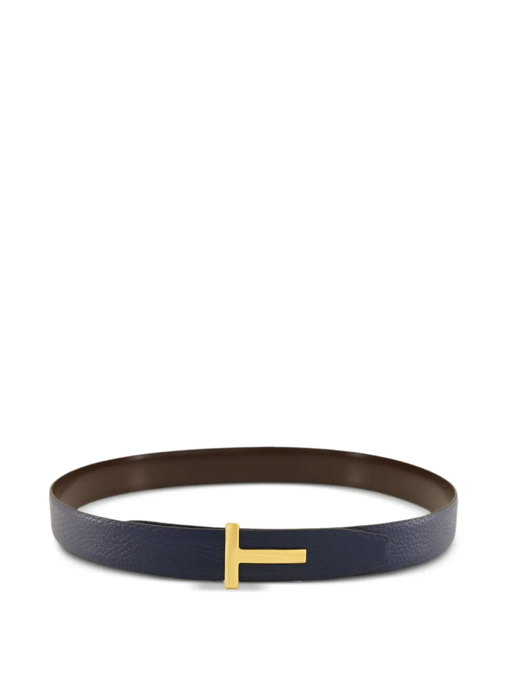 TOM FORD Leren riem Blauw