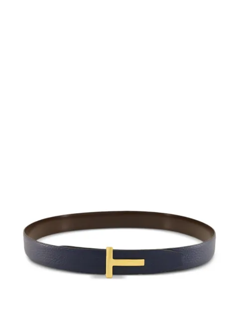 TOM FORD reversible logo-buckle leather belt