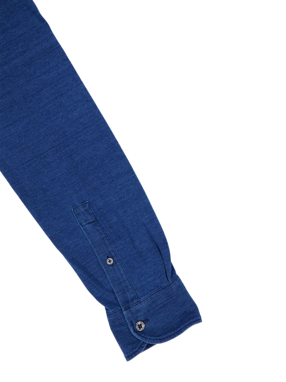 TOM FORD mother-of-pearl button long-sleeve polo shirt Blauw