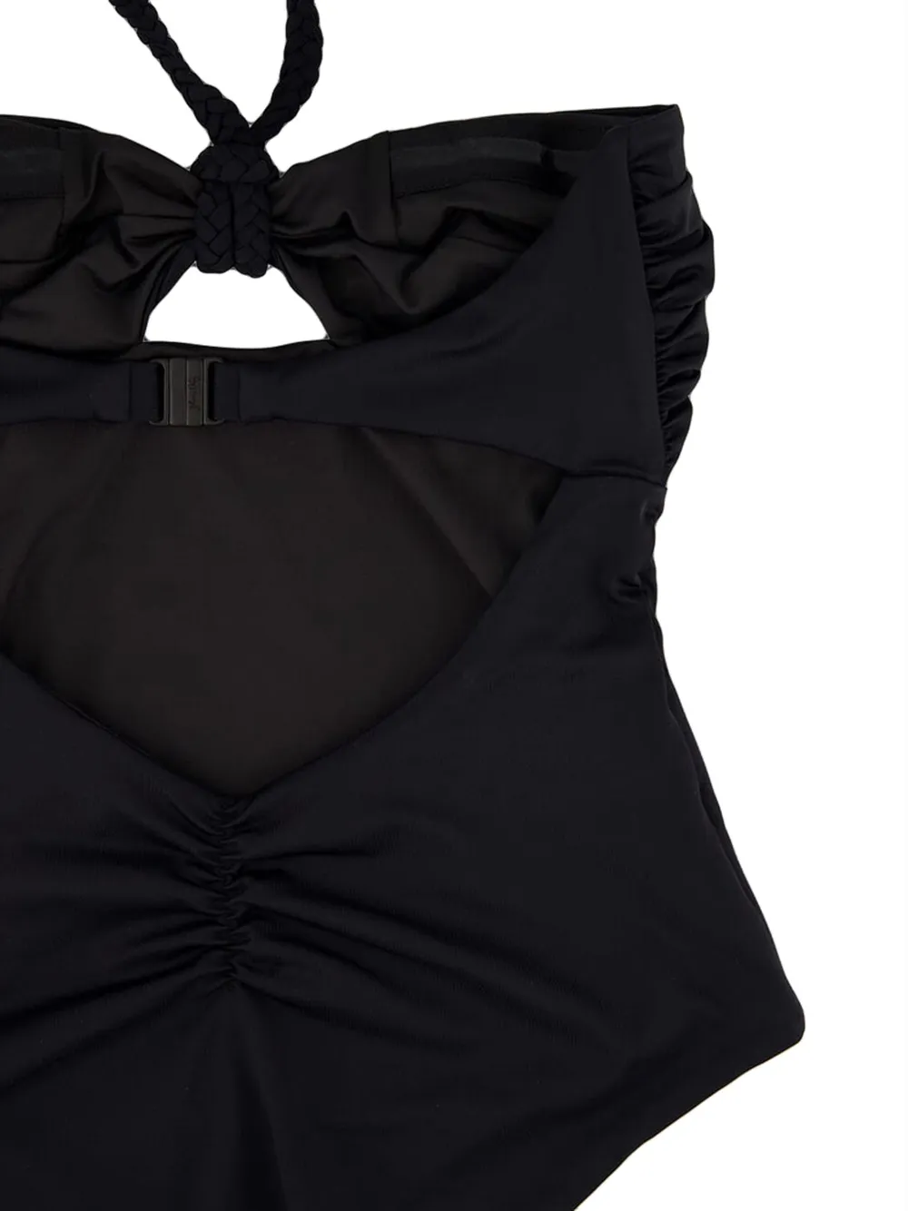 Johanna Ortiz braided-strap halterneck swimsuit Zwart