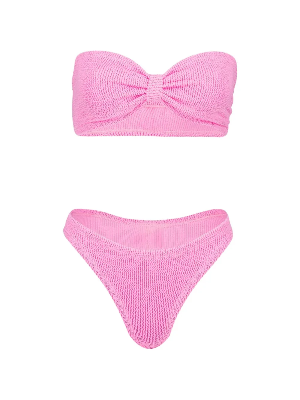 Hunza G Set bikini Jean con effetto stropicciato - Rosa