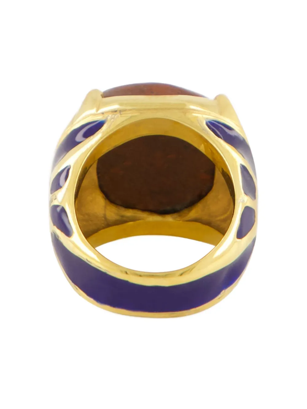 Paula Stone-embellishment Ring In Brown