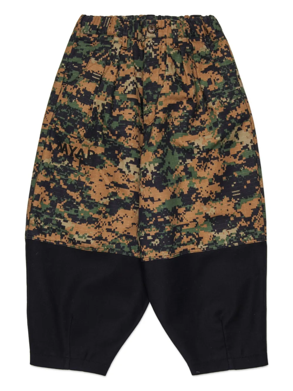 Myar Camo-panelled Trousers In Multi
